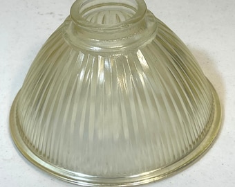 Vintage Heavy Ribbed Glass Lamp Shade Cover