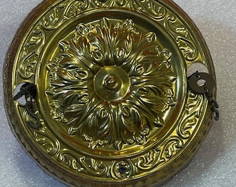 Antique Brass Hanging Oil Lamp Chandelier Canopy Chain Motor Elevator CM1