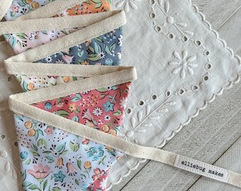Freshly Picked Poppie Cotton Print Cotton Mini Bunting Banner Garland
