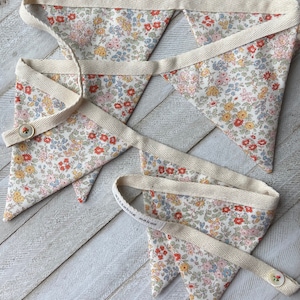 Liberty of London Summer Meadow Print Cotton Mini Bunting Banner Garland