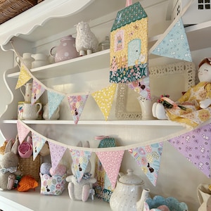 Chocolate Bunnies Easter Banner Mini Bunting Garland