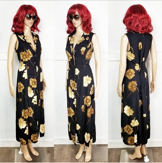black tie floral dress