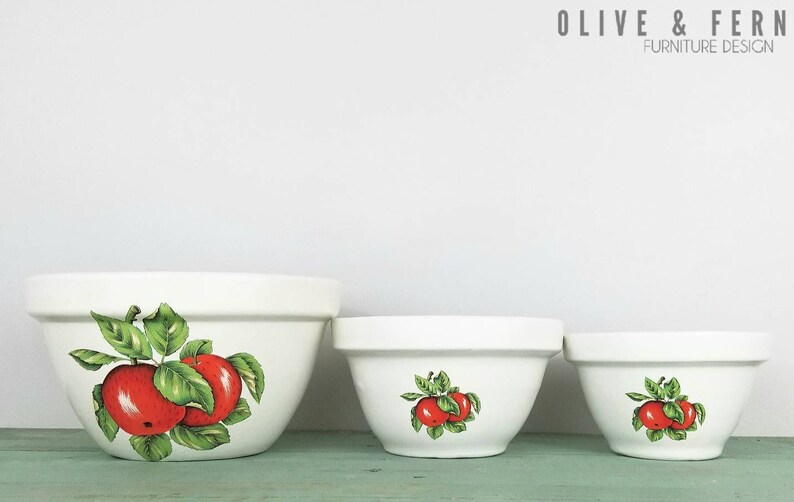 Vintage Orchard Mixing Bowls