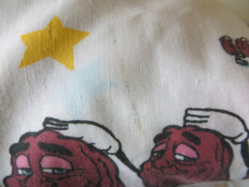 California Raisin Full Size Sheet Set 1988