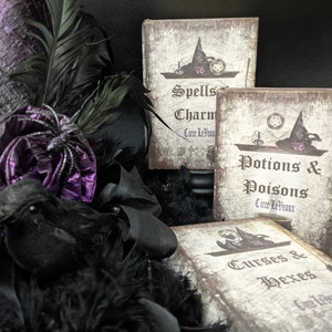 Witch&#39;s Hat Spell Book/ Potion Book Props - Handcrafted- Exclusive to Our Shop