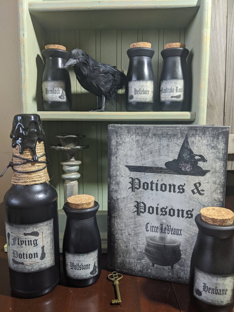 Potions And Poisons Prop Book with Optional Potions | Etsy