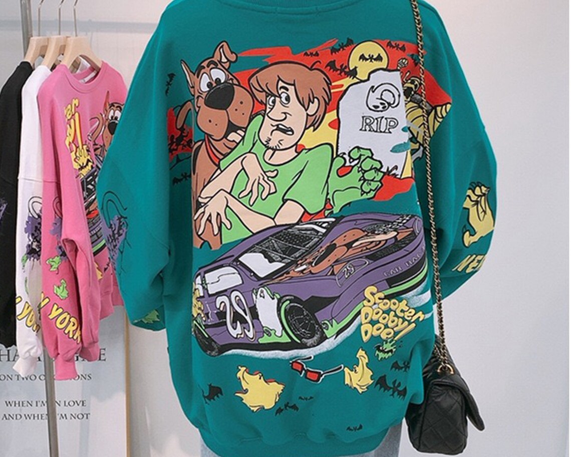 Greew SweaterScoobyDoo Sweatshirt Cute Scooby Doo Sweater Etsy
