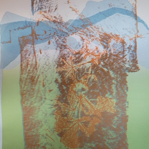 Winter Leaves - podpisany, limitowana edycja serigrafii, ejimieson