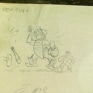 Pop Fly - cartone animato originale a matita, A A 'Wally' Wallgren
