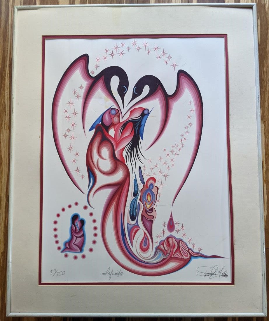 Art déco lithograph 直筆サインあり Infinite - Signed, Limited Edition Lithograph, Douglas Cooper Fox