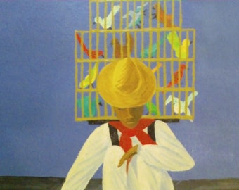 For the Birds - acrylic on board, Marion Pieper