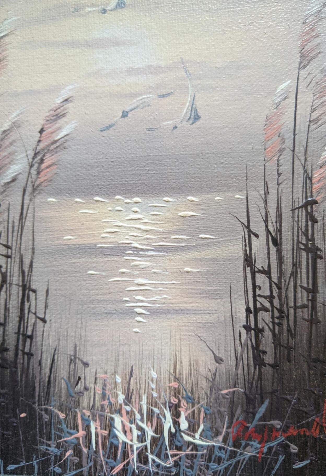 風景画　油絵　　Raymond （レイモンド) 直筆 Raymond oil painting - Etsy 日本