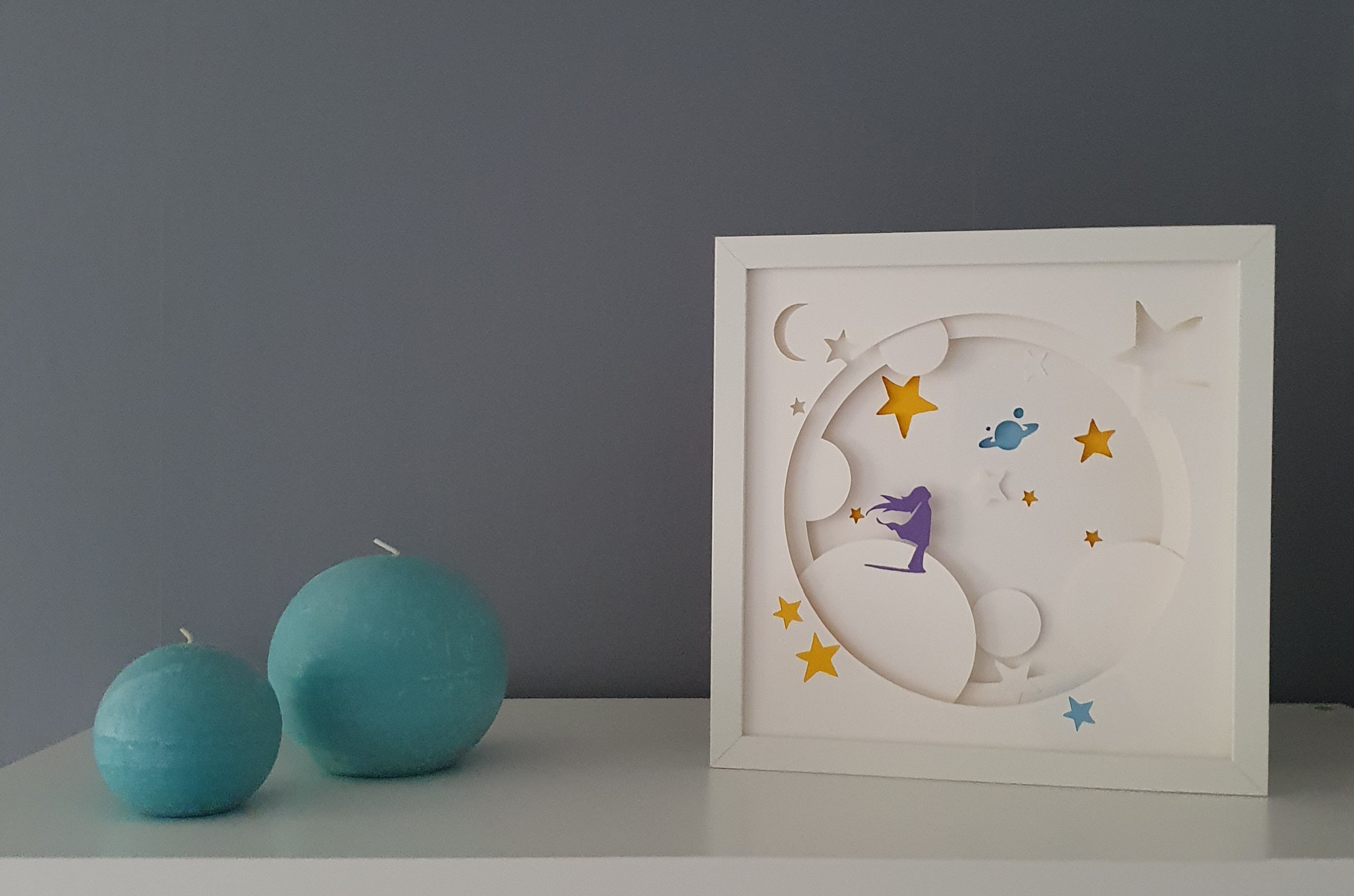 Cadre 3D en Bois Décoration