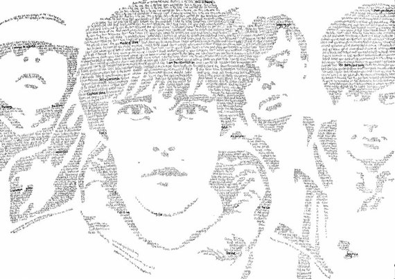 Stone Roses Handwritten Lyric Poster Print A4 | Etsy