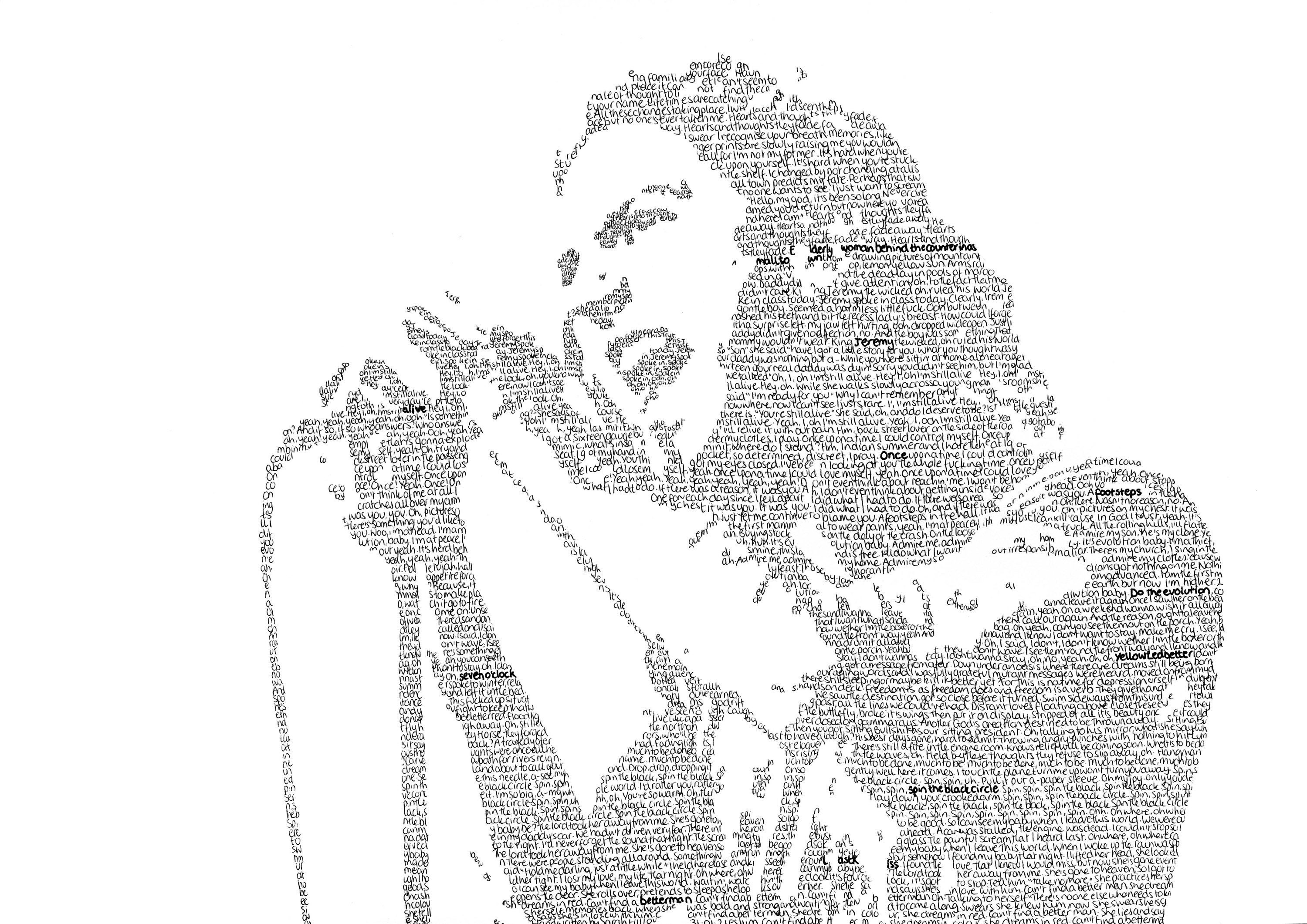 Eddie Vedder Handwritten Lyric Print | Etsy