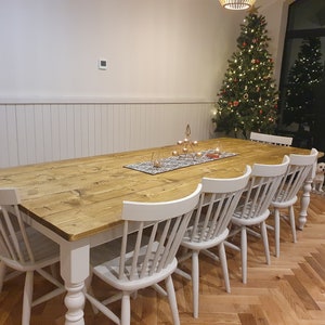 Extra Wide Farmhouse Dining Table Rustic Dining Table - Etsy