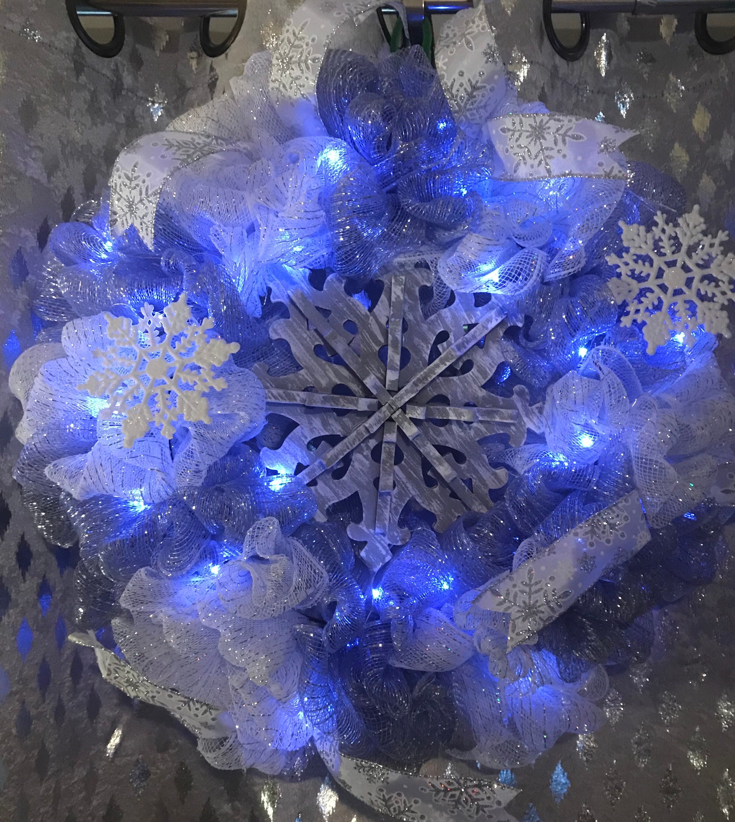 Snowflake wreath | Etsy