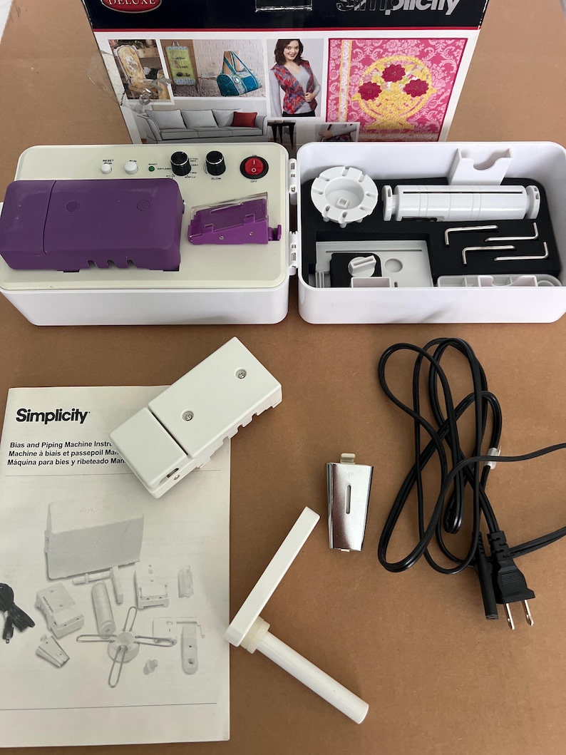Simplicity Bias Tape Maker Machine with Bonus Piping Machine bild 1