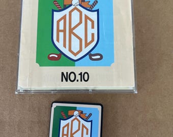 Bernina Bernette Deco Brother Baby Lock Embroidery Designs Card - Monograms No. 10