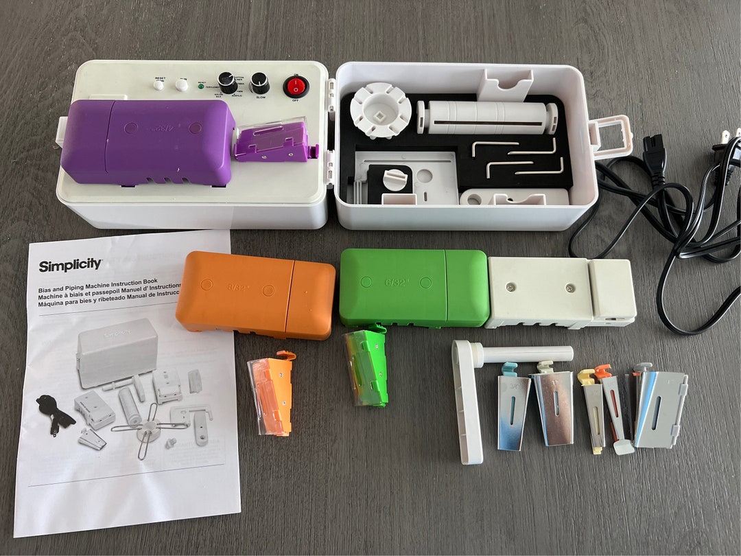 Simplicity Bias Tape / Piping Maker Machine With 8 Tips Etsy
