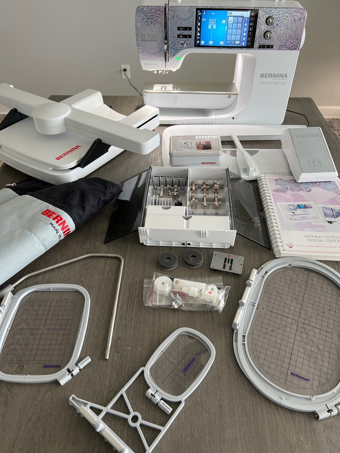 Bernina 790 Plus Special Edition Peacock Sewing Quilting Etsy