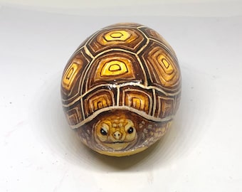 Turtle painted rocks for home and garden decor, Unique tortoise painted stones for gifts, Christmas gifts, Paperweight art