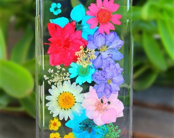 Handmade Pressed Dried Mix Flowers Samsung Galaxy Note 10, Note 9, Note 8, Note 5, Note 2 Hard Plastic Snap On Phone Case Cover