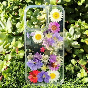 Pressed Flower Phone Case: Handmade Floral Samsung Galaxy Case