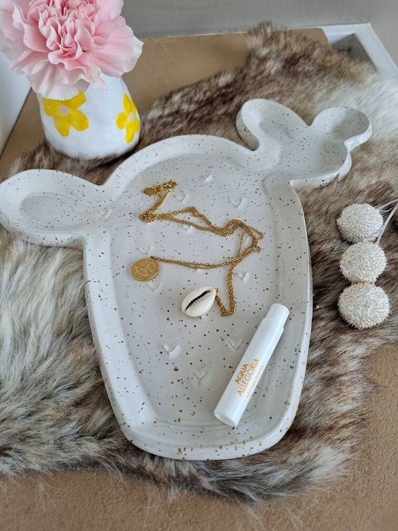 Mittelstück Form Hochzeitsgeschenk Geschenk Dekor Badezimmer Gesprenkelt Make für Mädchen Einzigartiges Dekoratives Weiß Handgemachte Schmuckschale Große Up Kaktus Schale
