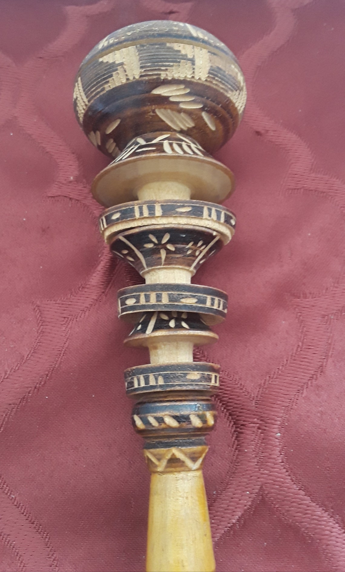 Hand Carved Mexican Dancing Rattle - Etsy