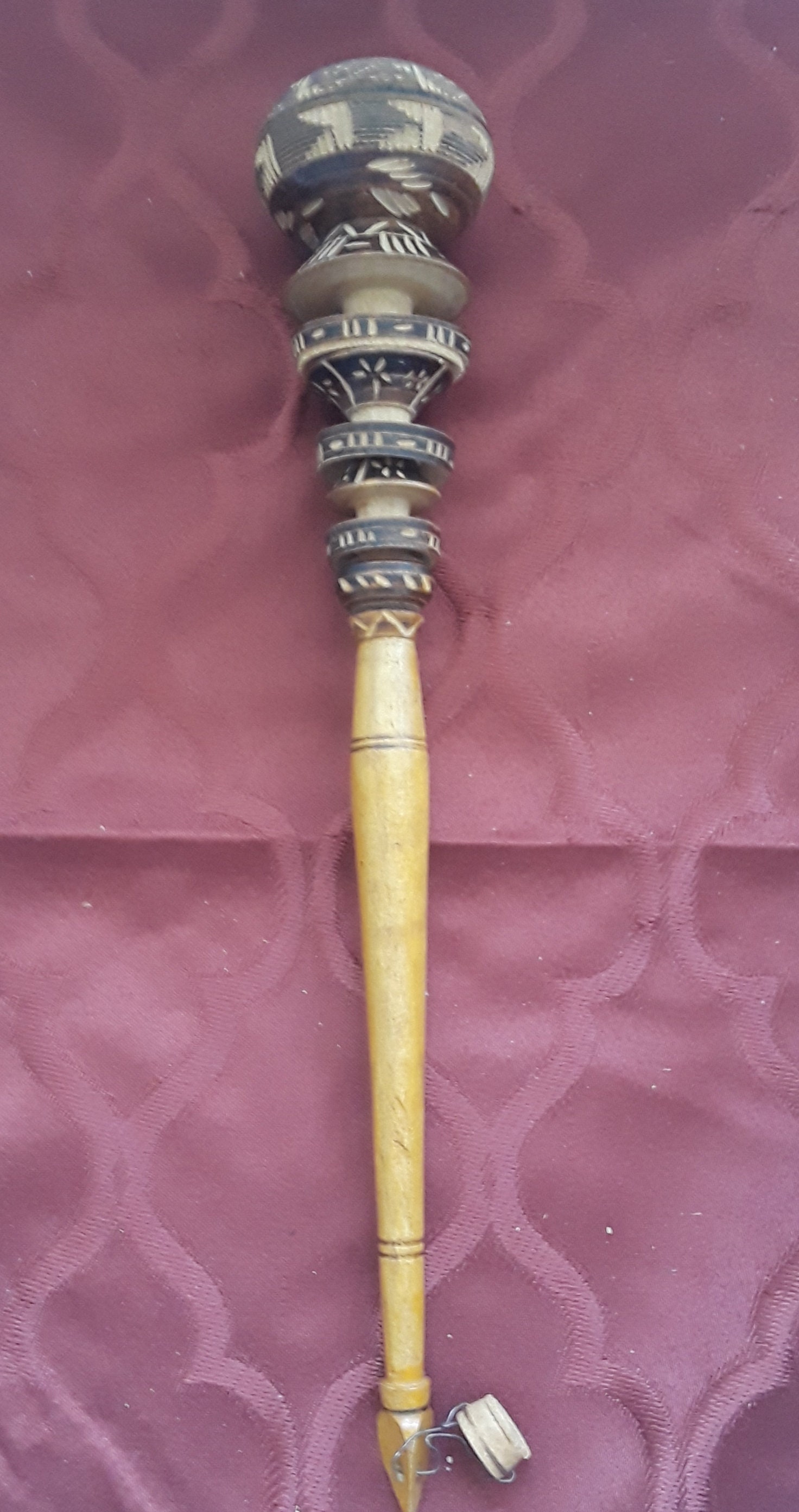 Hand Carved Mexican Dancing Rattle Etsy