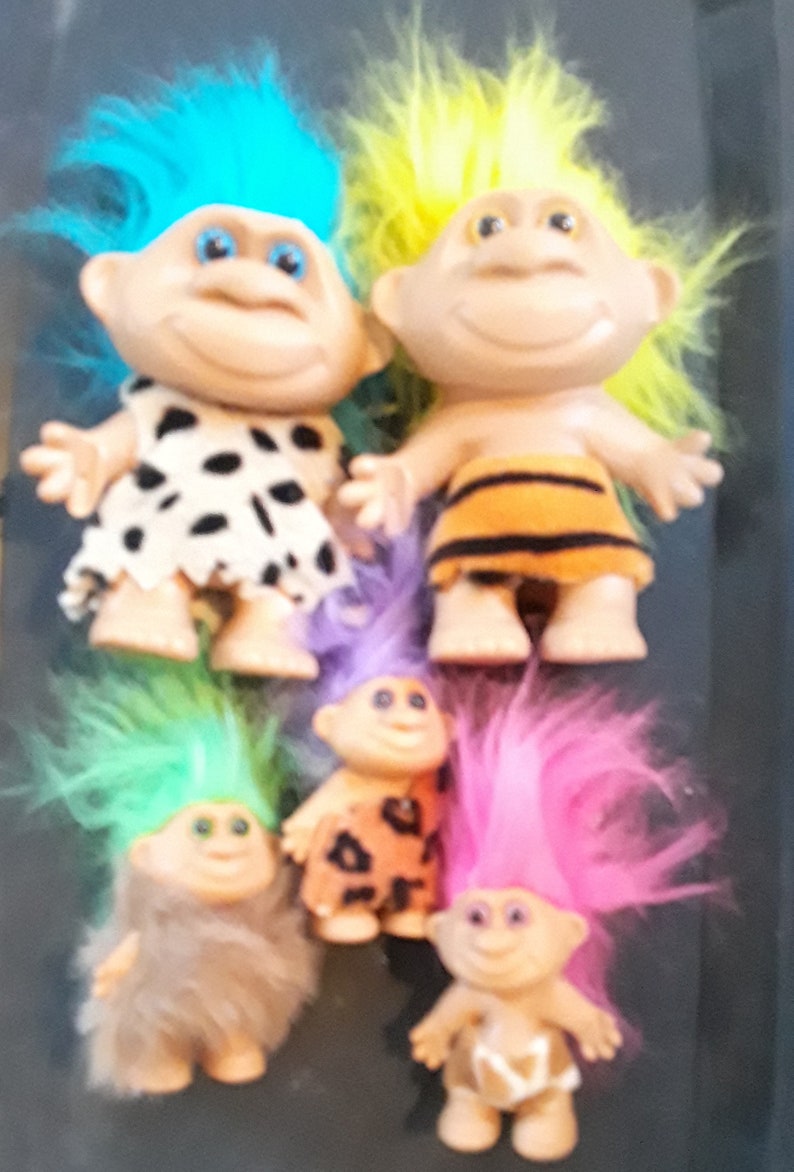 Vintage troll dolls