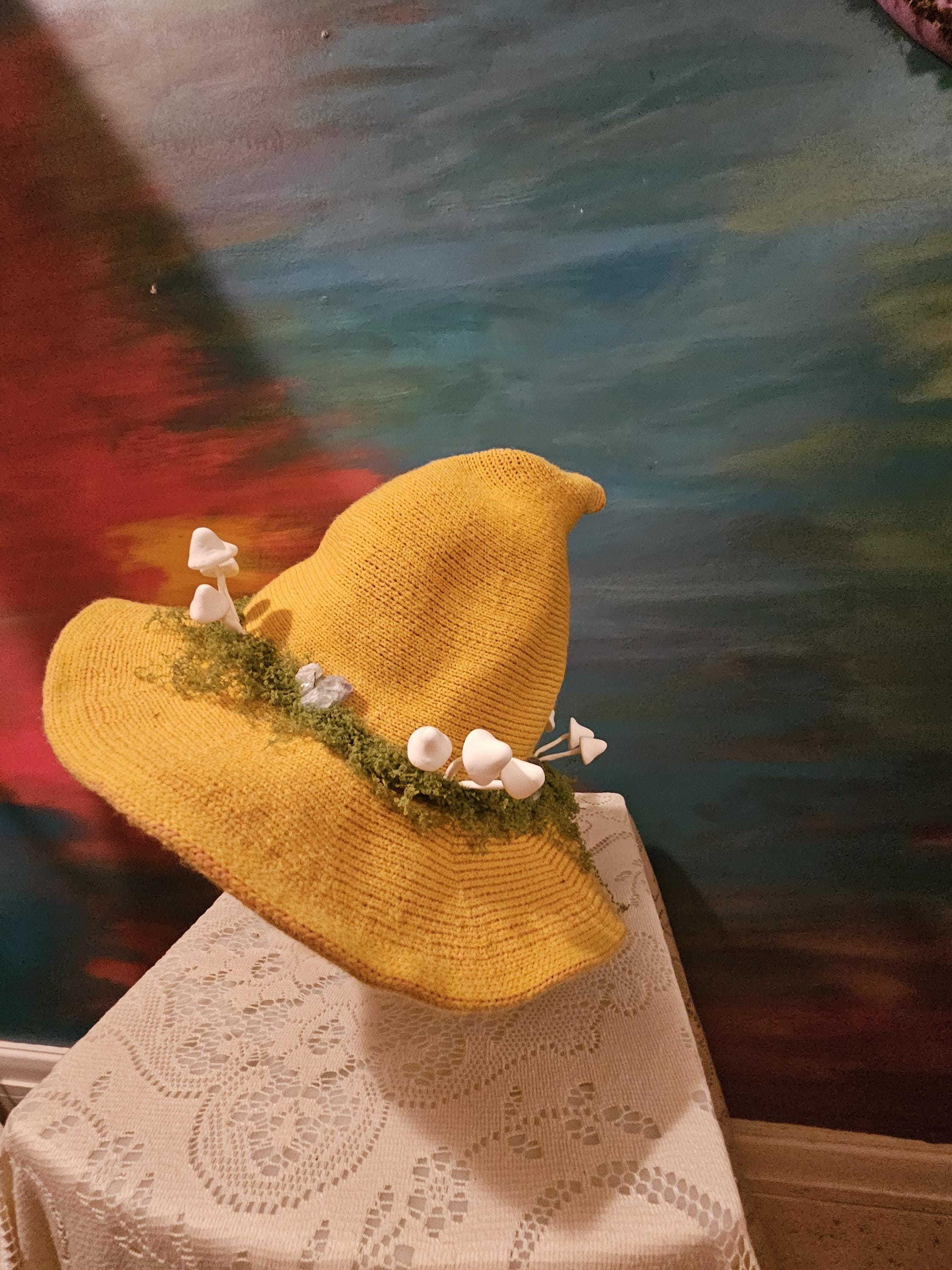 Whimsical Light Up Crystal And Mushroom Hat Hand Made Mushroom Hat Light Up - Etsy main image 3
