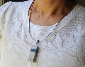 Origami necklace set. Mothers day gifts. Holiday gifts. Anniversary gifts. Paper necklace set. Woven paper pendant. Paper jewelry. Upcycle.