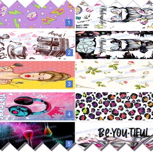 Beauty Teen Makeup Pack Pen Wrap Waterslide Digital Download, Sublimation Template, 10 Pack Bundle File Set, Epoxy Ink Pen Designs