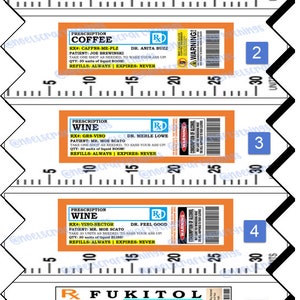 Prescription Syringe Pack 01 Pen Wrap Waterslide Digital Download, Sublimation Template, 5 Pack Bundle File Set, Epoxy Pen Wrap