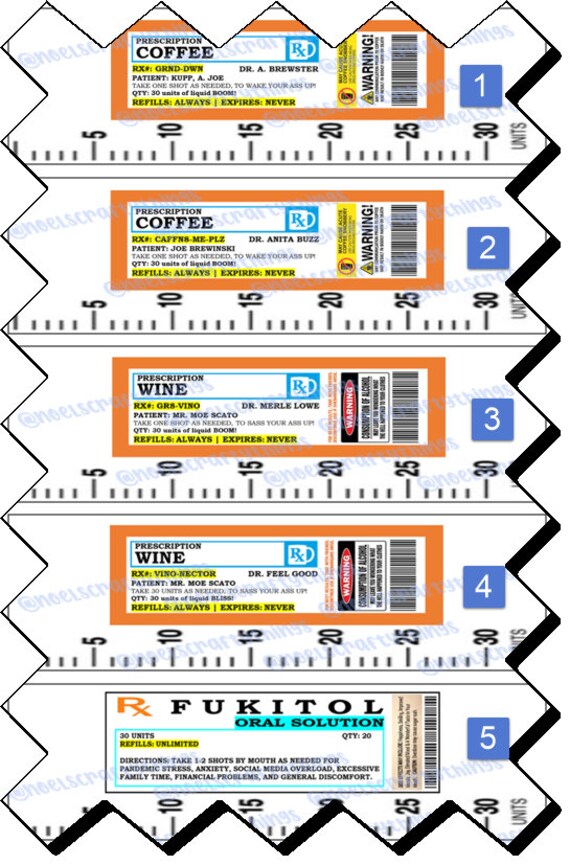 Prescription Syringe Pack 01 Pen Wrap Waterslide Digital Etsy