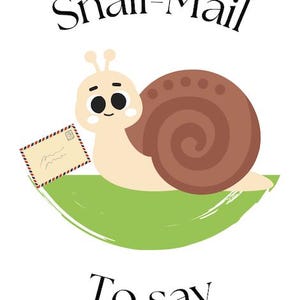 Snail Mail: blanco wenskaart afdrukbaar