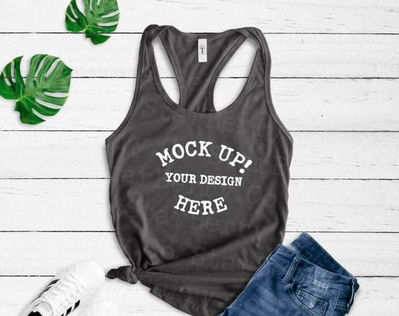 Next Level 1533 Ladies Ideal Racerback Tank Dark Grey Next Level 1533 Ladies Ideal Racerback Tank Dark Grey