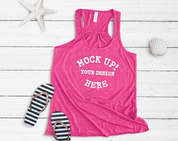 Bella Canvas 8800 Berry Styled Tank Mockup Racerback Tank Bella Canvas 8800 Berry Styled Tank Mockup Racerback Tank