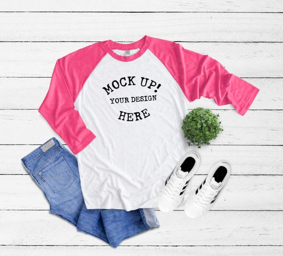 Download Free 6051 Next Level Vintage Pink Unisex Triblend 3 4 ... PSD Mockup Templates