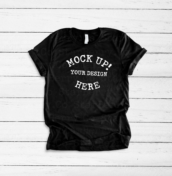 Download Bella Canvas 3001 Black T Shirt Mockup Unisex T Shirt Mockup Free 751992 Psd Mockup Templates Creative Best Design For Download PSD Mockup Templates
