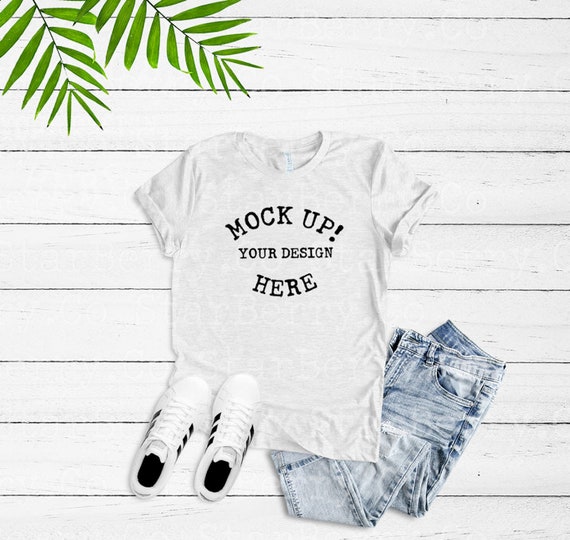 Bella Canvas 3001 Tee Shirt Mock Up Styled T Bella Canvas 3001 Tee Shirt Mock Up Styled T