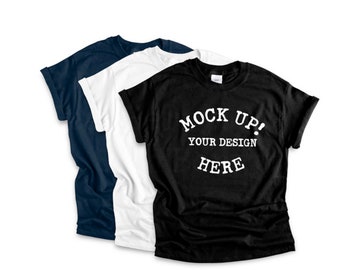 Download Free Gildan 64000 Unisex Navy Black And White T Shirt Mockup Gildan Blank T Shirt Flat Lay Men T Shirt Mockup Shirt Mock Up Flat Lay Mockup Download Free Psd Mockups Templates PSD Mockup Template