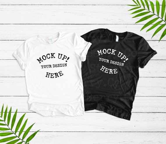 Download Bella Canvas 3001 T-Shirt Mock Up Couples T - FREE T-SHIRT ...