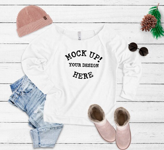 Download Free Raglan Mockup 6951 Next Level White Styled Christmas ...