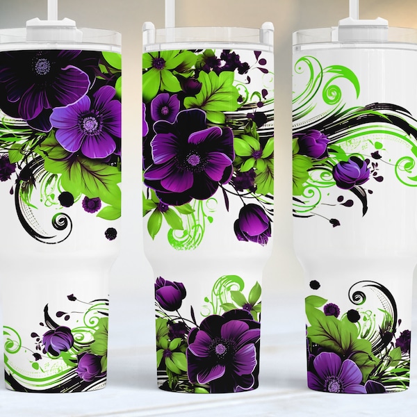 40oz Tumbler Wrap,Halloween poison  green purple PNG Tumbler Design Sublimation Designs Downloads,Halloween Sublimation Tumbler with Handle