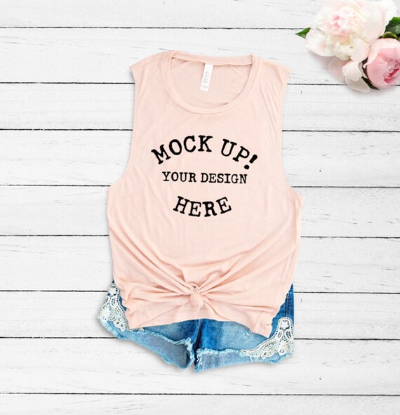 Download Bella Canvas 8803 Peach T Shirt Mockup Bella Canvas Mock Etsy