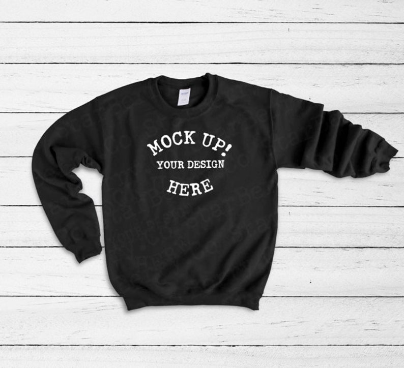 Download Gildan 18000 Sweatshirt Adult Black Unisex sweatshirt ...