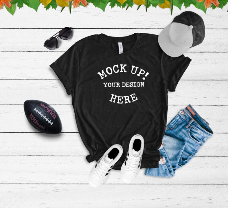 3001 Black Tee Football Mom Tee Bella Canvas Unisex T Shirt Etsy